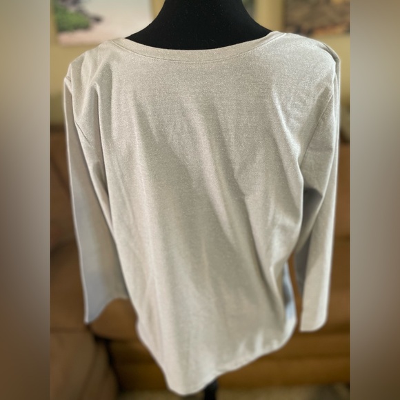 Women's Bundle Tops in Silver Shimmer Floral Pink and Gray - 4 items - Picture 3 of 9